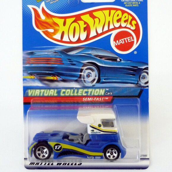 Hot Wheels Semi-Fast #118 Virtual Collection Blue Die-Cast Car 2000 - Picture 1 of 1